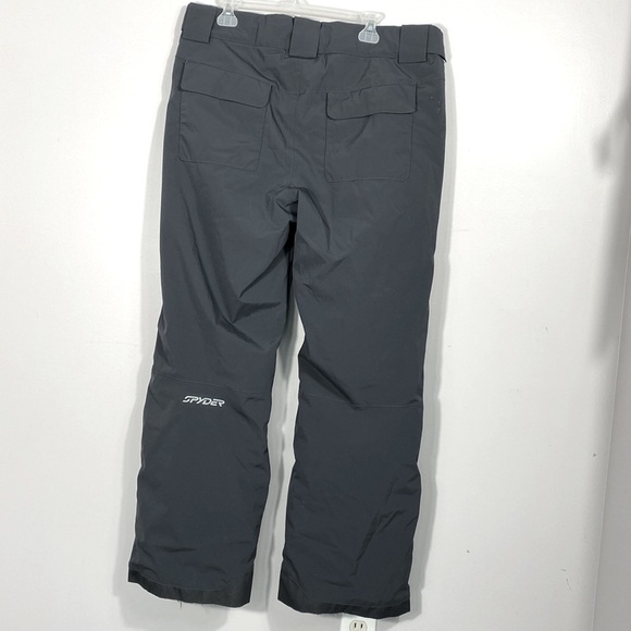 Men’s Spyder Insulated Gray Ski Pants size large - Picture 10 of 16